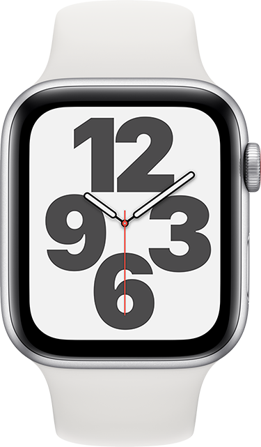 silver and white apple watch