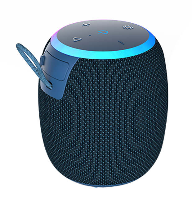 AT&T Essentials Portable Wireless 15W Small Bluetooth Speaker - Blue  (Product view 2)