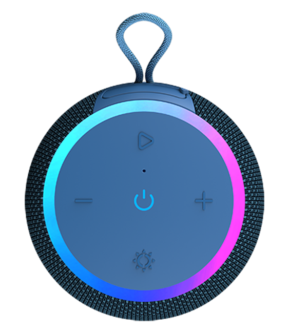 AT&T Essentials Portable Wireless 15W Small Bluetooth Speaker - Blue  (Product view 3)