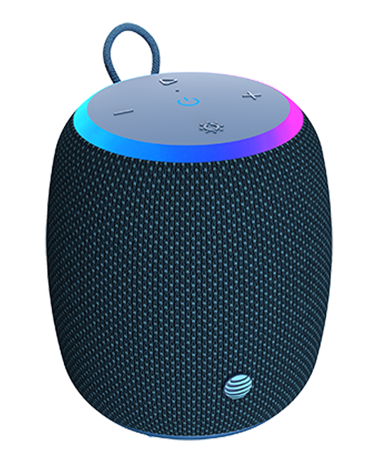 AT&T Essentials Portable Wireless 15W Small Bluetooth Speaker - Blue  (Product view 5)