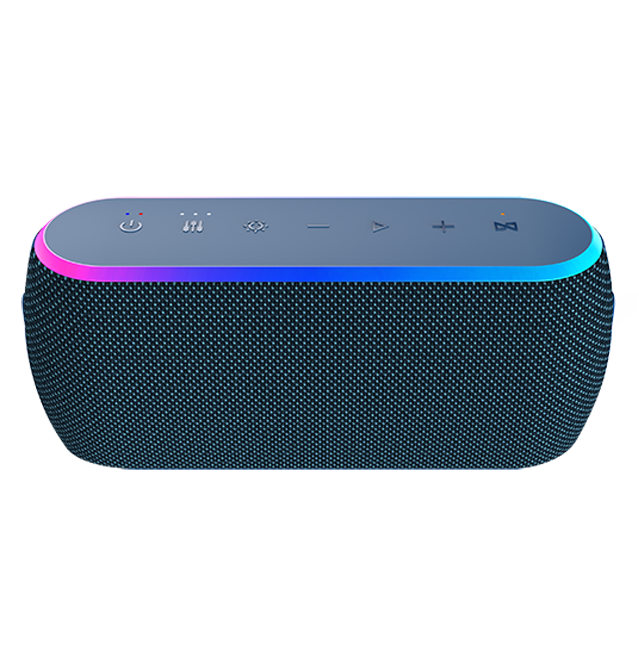 AT&T Essentials Portable Wireless 40W Bluetooth Speaker with Strap - Blue  (Product view 3)