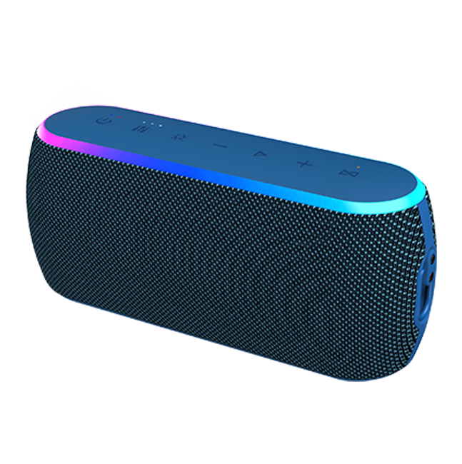 AT&T Essentials Portable Wireless 40W Bluetooth Speaker with Strap - Blue  (Product view 8)