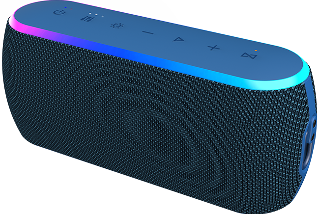 AT&T Essentials Portable Wireless 40W Bluetooth Speaker with Strap - Blue  (Product view 1)