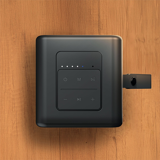 AT&T Essentials Retro 15W Bluetooth Speaker - Black  (Product view 2)