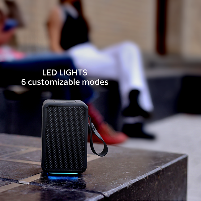 AT&T Essentials Retro 15W Bluetooth Speaker - Black  (Product view 3)