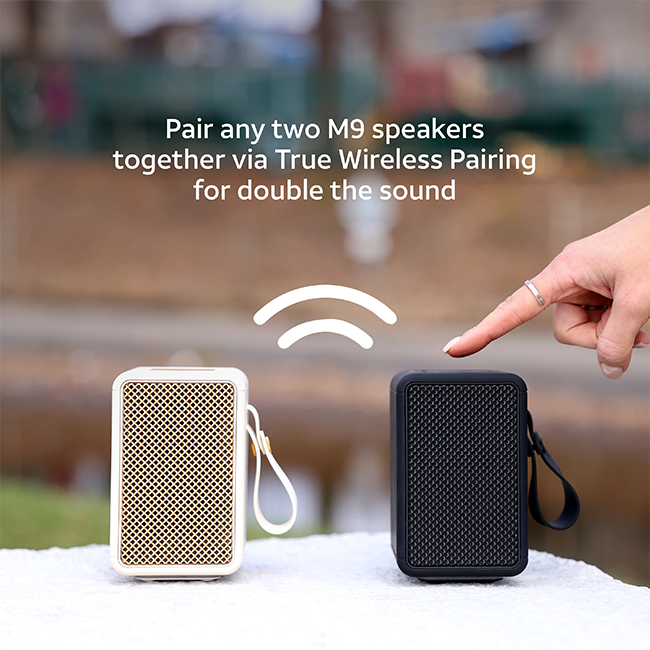 AT&T Essentials Retro 15W Bluetooth Speaker - Black  (Product view 4)