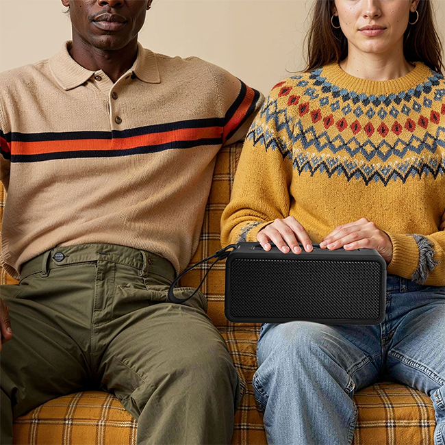 AT&T Essentials Retro 40W Bluetooth Speaker - Black  (Product view 2)