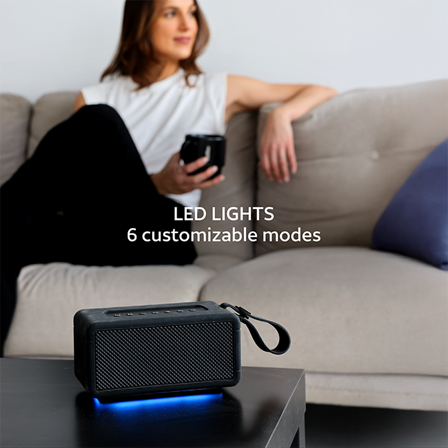 AT&T Essentials Retro 40W Bluetooth Speaker - Black  (Product view 8)