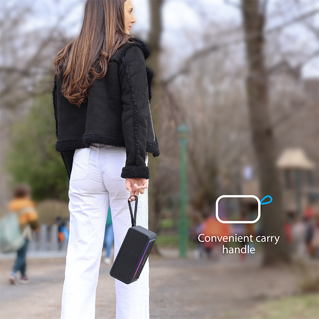 AT&T Essentials Retro 80W Bluetooth Speaker - Black  (Product view 8)