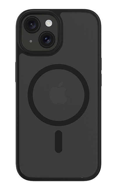 AT&T Essentials Magnetic Case - iPhone 15/14/13 - Clear Frost/Black  (Product view 5)