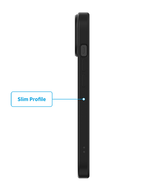 AT&T Essentials Magnetic Case - iPhone 15/14/13 - Clear Frost/Black  (Product view 7)
