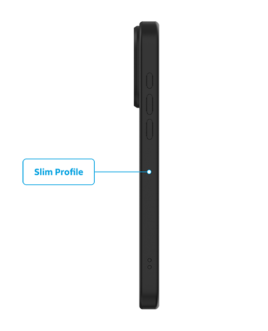 AT&T Essentials Magnetic Case - iPhone 15 Pro - Clear Frost/Black  (Product view 7)