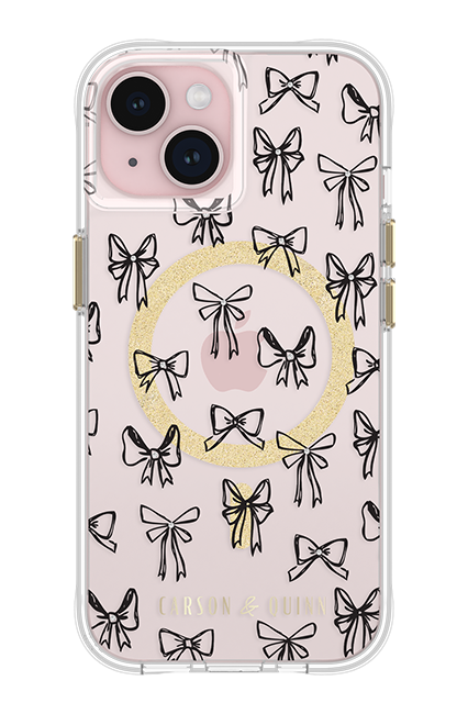 Carson & Quinn Bows Dress to Impress with MagSafe Case - iPhone 15/14/13 - Multi  (Product view 3)