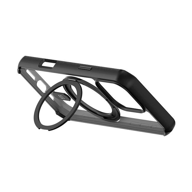 CQ x Carson & Quinn Rise with MagSafe + Kickstand Case - iPhone 16 Pro - Clear/Black  (Product view 3)