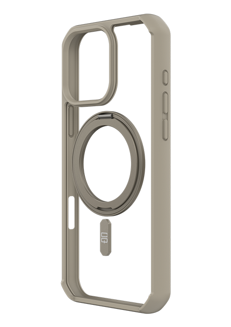 CQ x Carson & Quinn Rise with MagSafe + Kickstand Case - iPhone 16 Pro - Clear/Beige Gold  (Product view 2)