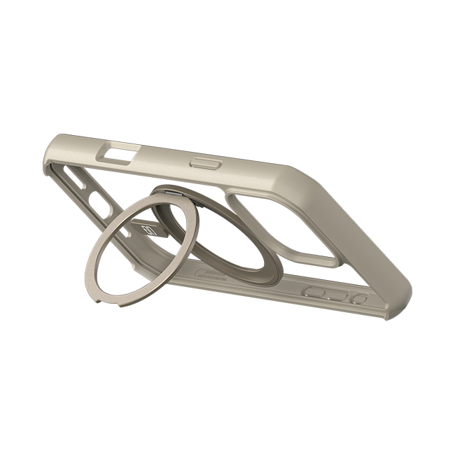 CQ x Carson & Quinn Rise with MagSafe + Kickstand Case - iPhone 16 Pro - Clear/Beige Gold  (Product view 3)