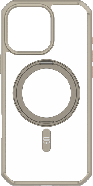 CQ x Carson & Quinn Rise with MagSafe + Kickstand Case - iPhone 16 Pro - Clear/Beige Gold  (Product view 1)