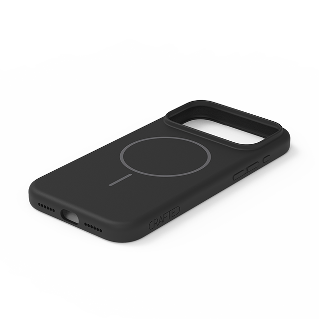 Crafted Silicone Magsafe Case - iPhone 17 Pro Max - Black  (Product view 3)
