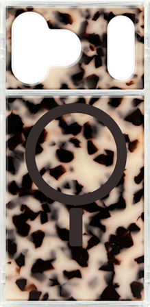 SQUARE Blonde Tortise MagSafe Case - iPhone 17 Pro Max