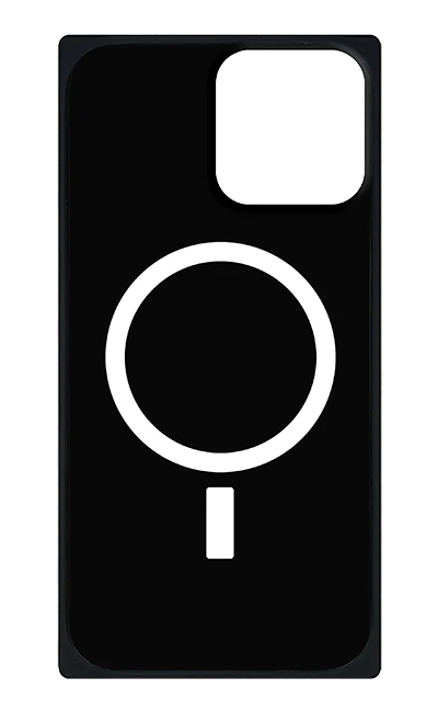 SQUARE Croc Faux Leather with MagSafe Case - iPhone 16 Pro Max - Black  (Product view 4)
