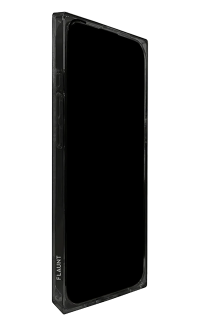 SQUARE Croc Faux Leather with MagSafe Case - iPhone 16 Pro - Black  (Product view 3)