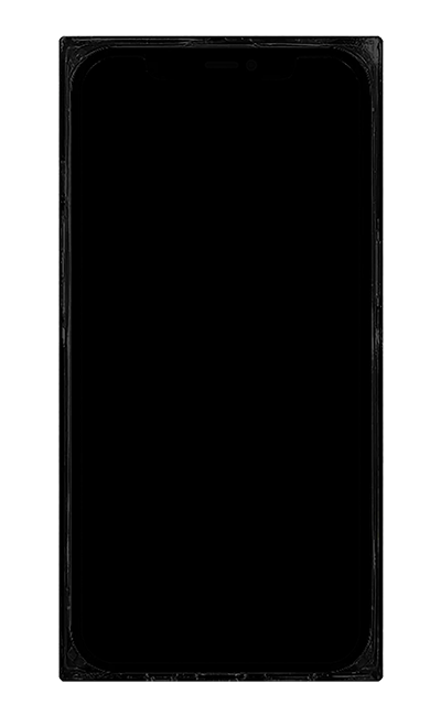 SQUARE Croc Faux Leather with MagSafe Case - iPhone 16 Pro - Black  (Product view 4)