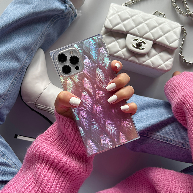 SQUARE Mother of Pearl with MagSafe Case - iPhone 16 Pro - Multi  (Product view 3)