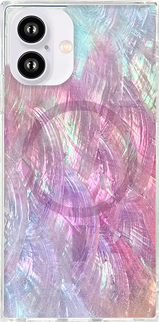 SQUARE Mother of Pearl with MagSafe Case - iPhone 16 - Multi  (Product view 1)