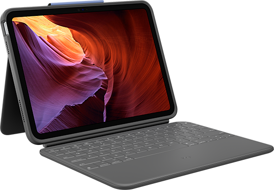 Logitech Rugged Folio for iPad (10th gen) - Oxford Grey  (Product view 1)