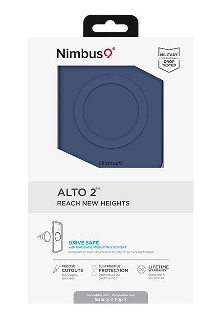 Nimbus9 Alto 2 Silicone Case - Samsung Galaxy Z Flip7 - Navy  (Product view 6)