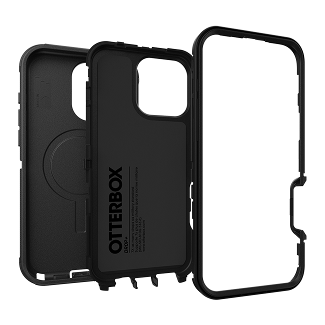 OtterBox Defender Pro Series Case with MagSafe - iPhone 16 Pro Max - Black  (Product view 3)