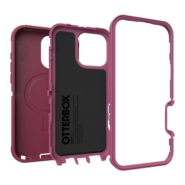 OtterBox Defender Pro Series Case with MagSafe - iPhone 16 Pro Max - Foxberry Pink  (Product view 3)