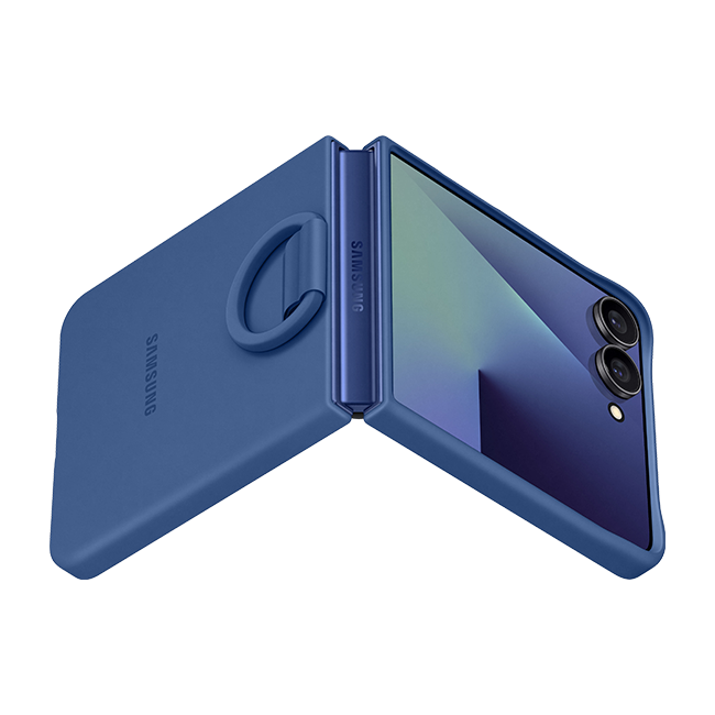 Samsung Silicone Ring Case - Samsung Galaxy Z Flip7 - Blue  (Product view 3)