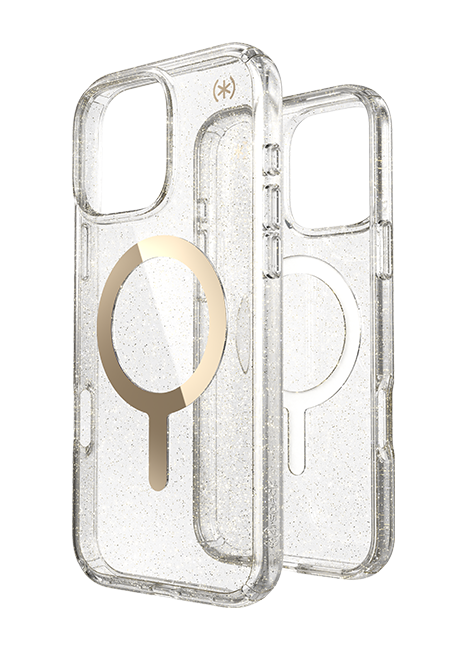 Speck Presidio Lux with Gold MagSafe Case - iPhone 16 Pro Max - Glitter  (Product view 6)