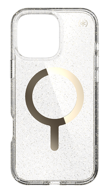 Speck Presidio Lux with Gold MagSafe Case - iPhone 16 Pro Max - Glitter  (Product view 7)