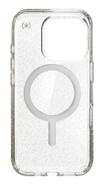 Speck Presidio Lux with Gold MagSafe Case - iPhone 16 Pro - Glitter  (Product view 3)