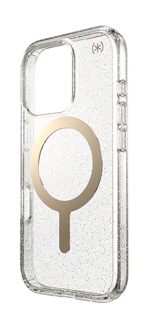 Speck Presidio Lux with Gold MagSafe Case - iPhone 16 Pro - Glitter  (Product view 6)