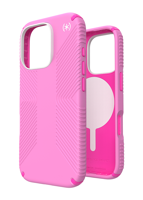 Speck Presidio2 Grip with MagSafe Case - iPhone 16 Pro - True Pink  (Product view 3)