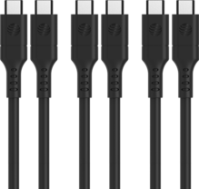 AT&T Essentials 6ft USB C to Type C 3 Pack Cable Bundle