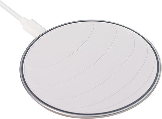 AT&T 15W Fast Charge Wireless Charging Pad - White  (Product view 1)