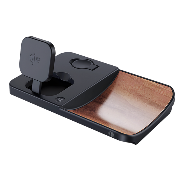 AT&T 3N1 Wood Grain Power Tray - Brown  (Product view 7)