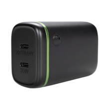 Dual Port 60W Power Delivery Wall Block (USB-C + USB-C)