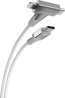 4ft Braided USBC and Lightning Hammer Head Cable