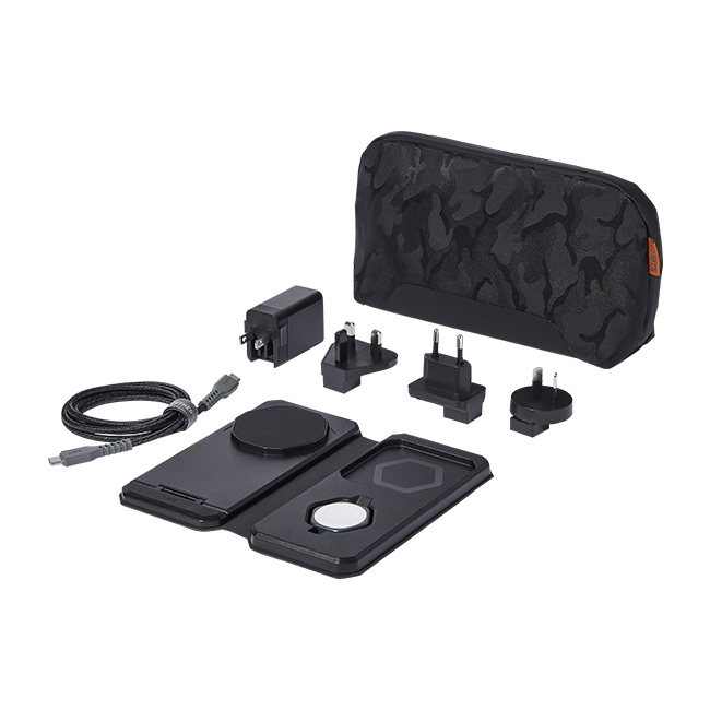 UAG 3-in-1 Travel/Desktop Wireless Charger + Case - Black  (Product view 2)