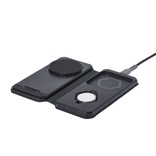 UAG 3-in-1 Travel/Desktop Wireless Charger + Case - Black  (Product view 4)