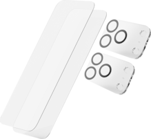 AT&T Essentials Tempered Glass 2 Pack Screen Protectors + 2 Pack Camera Protectors - iPhone 17 Pro Max