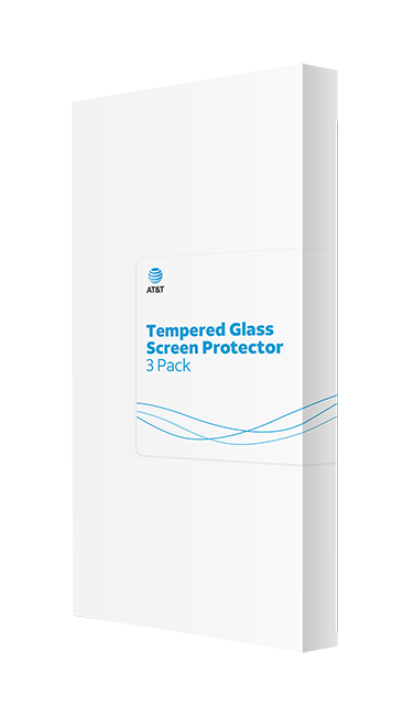 AT&T Essentials Tempered Glass 3 Pack Screen Protectors - iPhone 14/13/13 Pro - Clear  (Product view 2)