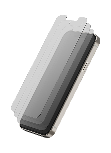 AT&T Essentials Tempered Glass 3 Pack Screen Protectors - iPhone 14/13/13 Pro - Clear  (Product view 7)