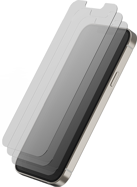 AT&T Essentials Tempered Glass 3 Pack Screen Protectors - iPhone 14/13/13 Pro - Clear  (Product view 1)