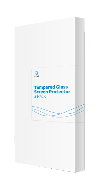 AT&T Essentials Tempered Glass 3 Pack Screen Protectors - iPhone 14 Pro - Clear  (Product view 3)